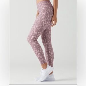 GLYDER elongate polka dot high rise leggings
